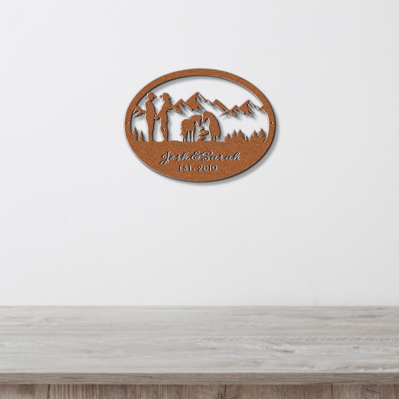 Equestrian Theme - Personalized Metal Sign