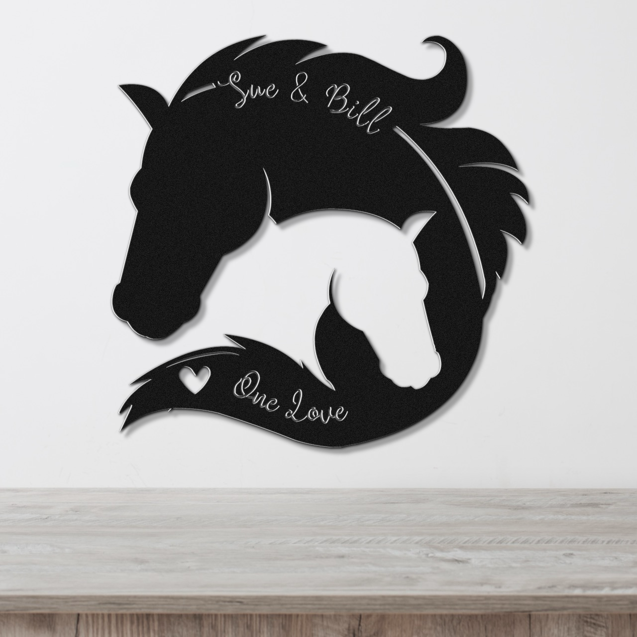 Equestrian - Horse Themed Metal Sign - One Love