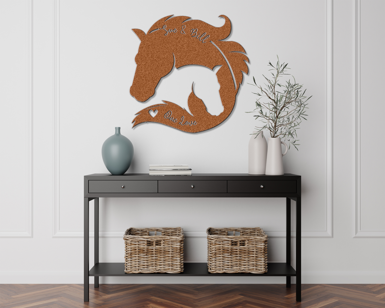 Equestrian - Horse Themed Metal Sign - One Love